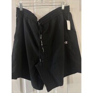 Champion Shorts Mens 2XL Black Sports 9” Sweat shorts  Running Active NWT 85707